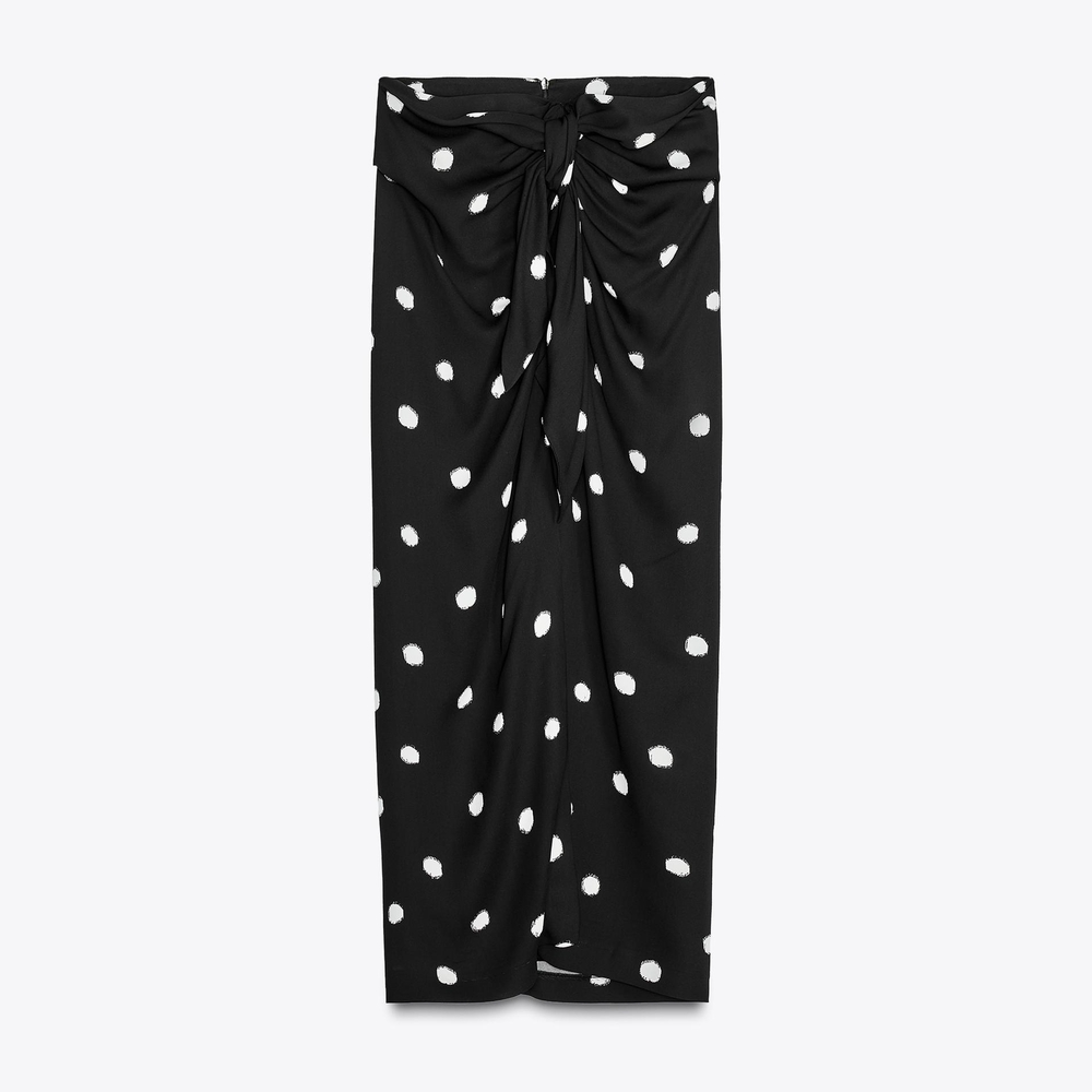 NWT ZARA Polka Dot ZW Collection Midi Skirt